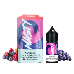 سالت انگور میکس بری نستی NASTY GRAPE MIXED BERRIES