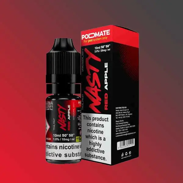 سالت NASTY RED APPLE با طعم سیب قرمز تازه شیرین